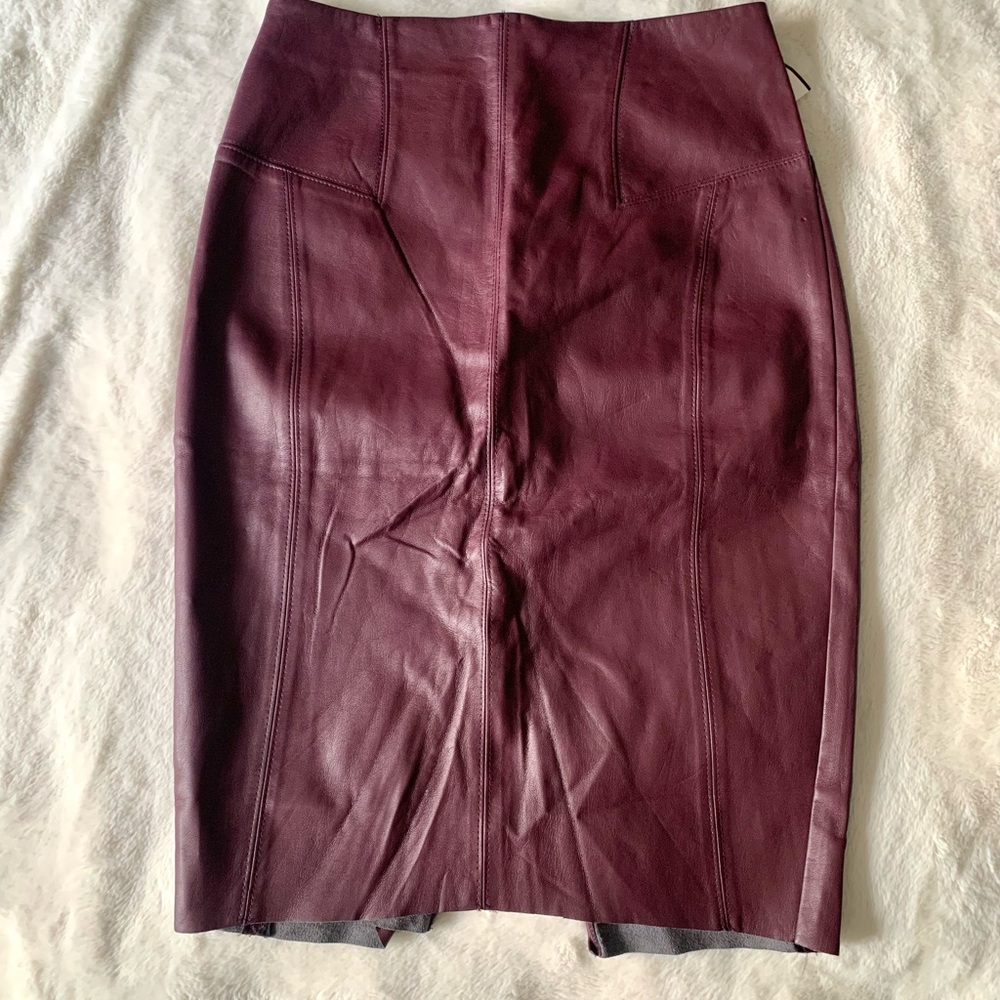 Nwt faux leather skirt